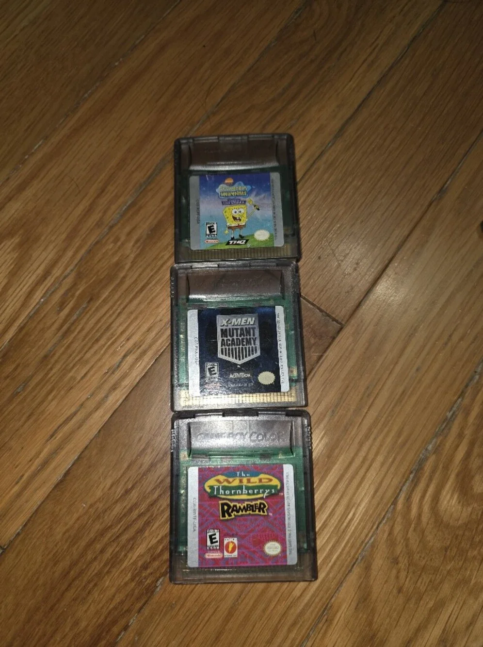 VINTAGE LOT GAMES Nintendo Game Boy Advance Xmen Mutant Academy Spongebob Wild